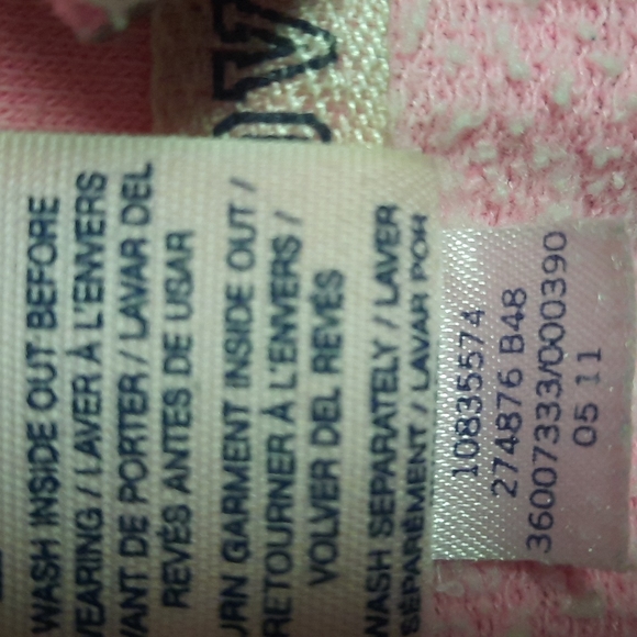 Vintage Pink 3/4 zipper pockets in front - Picture 6 of 7